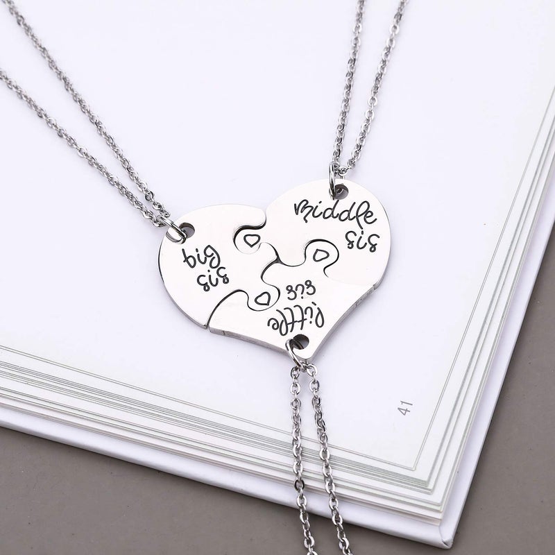 Yonhon 3 Big Middle Little Three Sister Necklace for 3 - Image 4